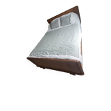 Solid oak bed from the 1960s