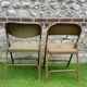 Metal folding chairs