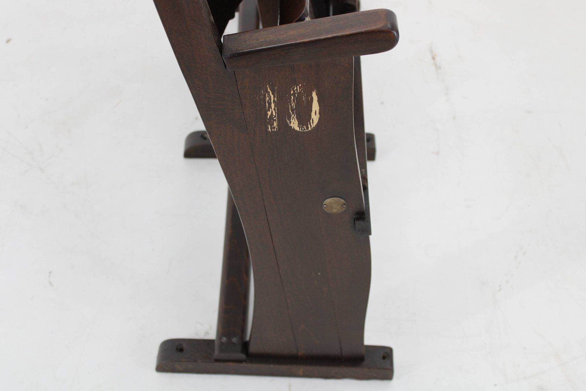 1970 two seater cinema bench by ton, czechoslovakia