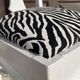 Antique Baroque chair redesigned in Zebra fabric