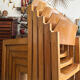 5 vintage stackable chairs — Rainer Schell Schlapp Möbel 1960s