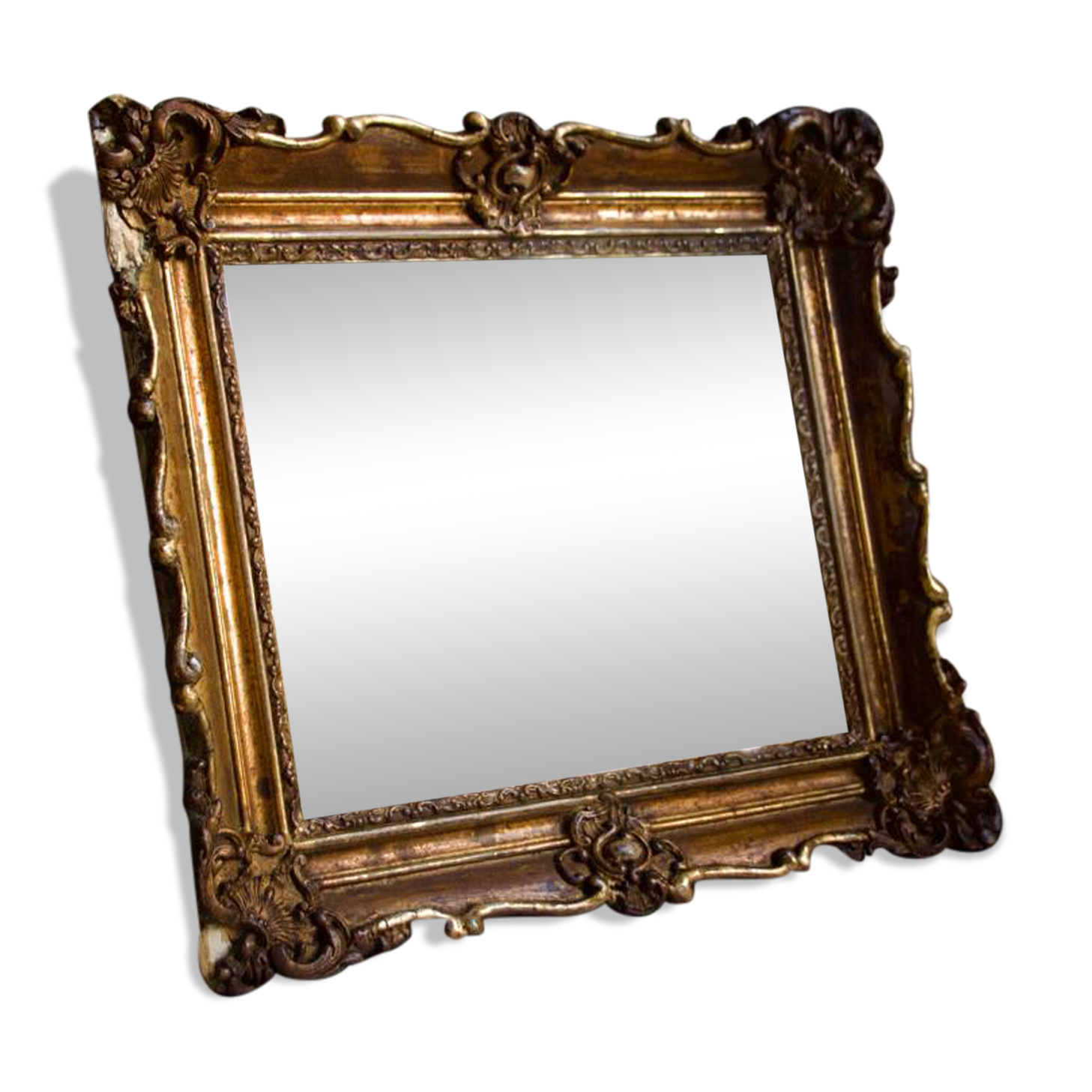 Antique gilded mirror
