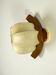 Italian "Cocoon" wall light, resin and pine wood, 1970s