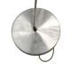 Vintage 1970s Mid-Century Chrome Pendant Lamp - Futuristic Space Age