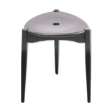 Suede tripod stool