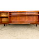 Large Danish teak desk, double sided, by Svend Aage Madsen for H. P Hansen 1960.