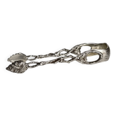 Silver Sugar Tongs | Branch & Foliage Pattern