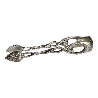 Silver Sugar Tongs | Branch & Foliage Pattern