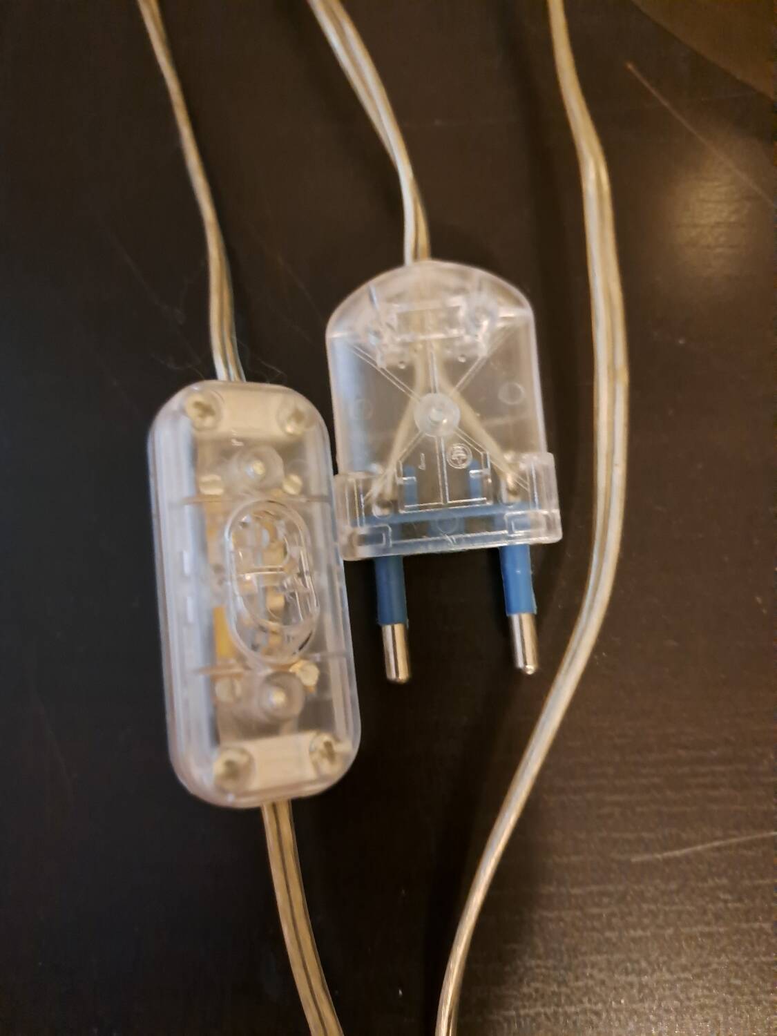 Murano lamp in glass and gilded brass