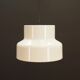 White pendant lamp, Danish design, 1970s, production: Denmark