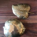 Empty brass leaf pockets