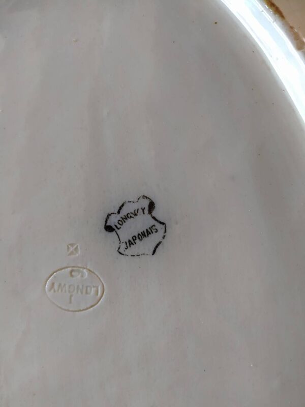 Plat faïence de Longwy