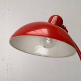 Red German table lamp mid-century 6556 by Christian Dell for Kaiser Idell, 1960s