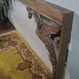 Frame Renaissance-style walnut mantelpiece