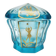 Biedermeier candy dish from Moser, Bohemia, 1890s