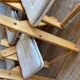 Six pine chairs in the 1970s
