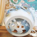 vintage openwork ceramic lamp