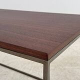 Contemporary teak side table or end table