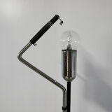 Floor lamp in opaline and marble, Italian work, 1980