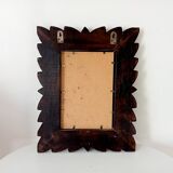 Antique mirror in carved wood