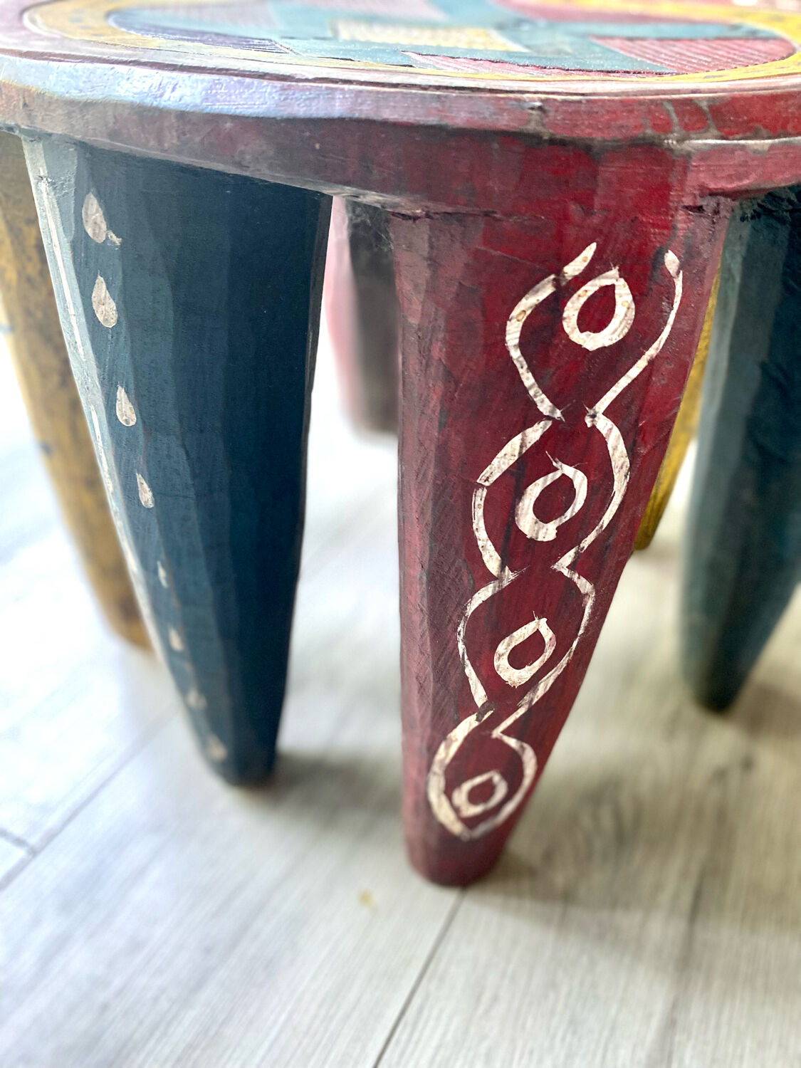 African nupe stool from nigeria
