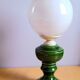 Lampe en céramique et opaline 1970.