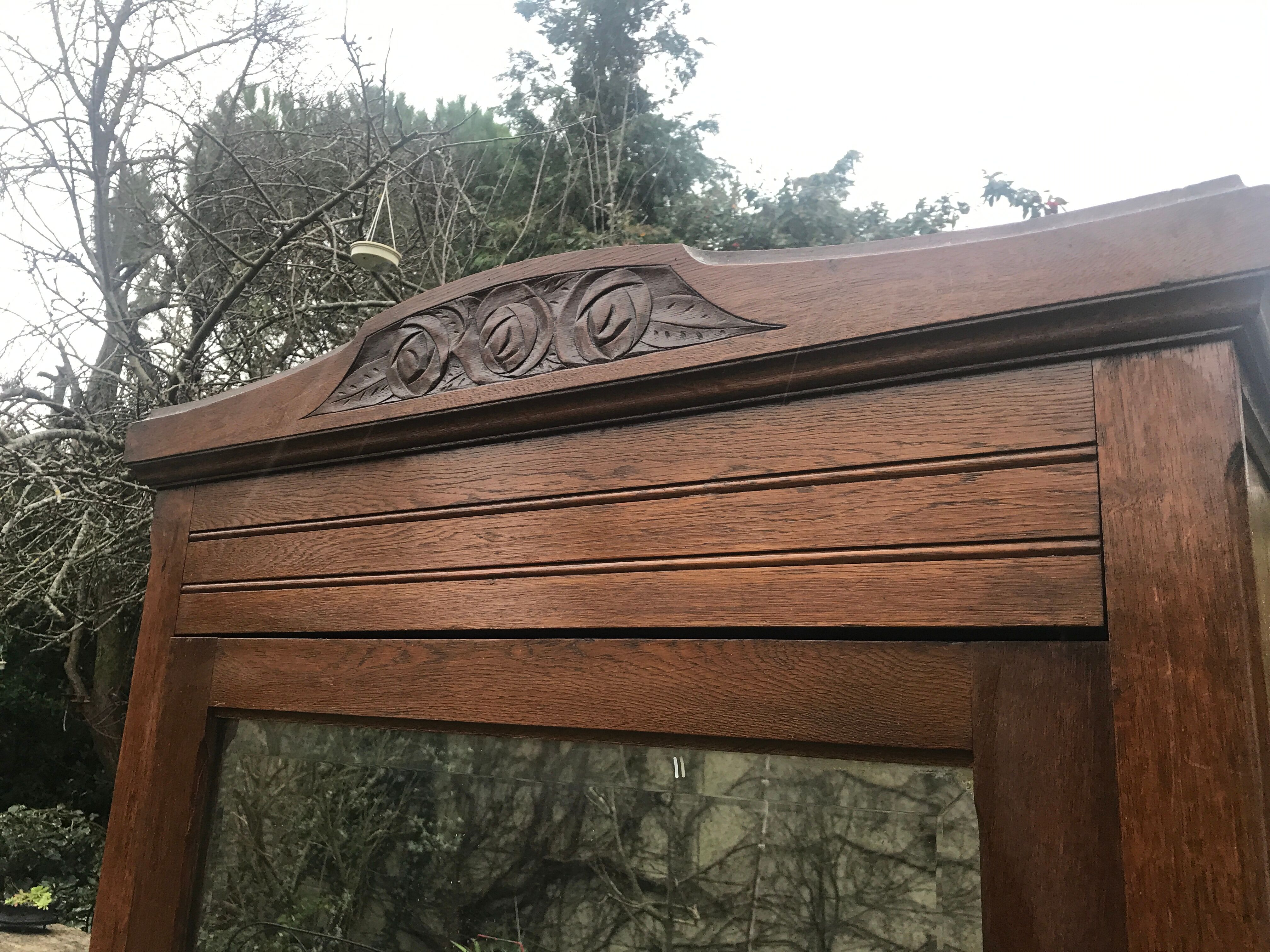 Art Deco cabinet with bevelled mirror 1930/1940