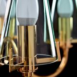 Italian Glass Chandelier, 1980s (MK9505)