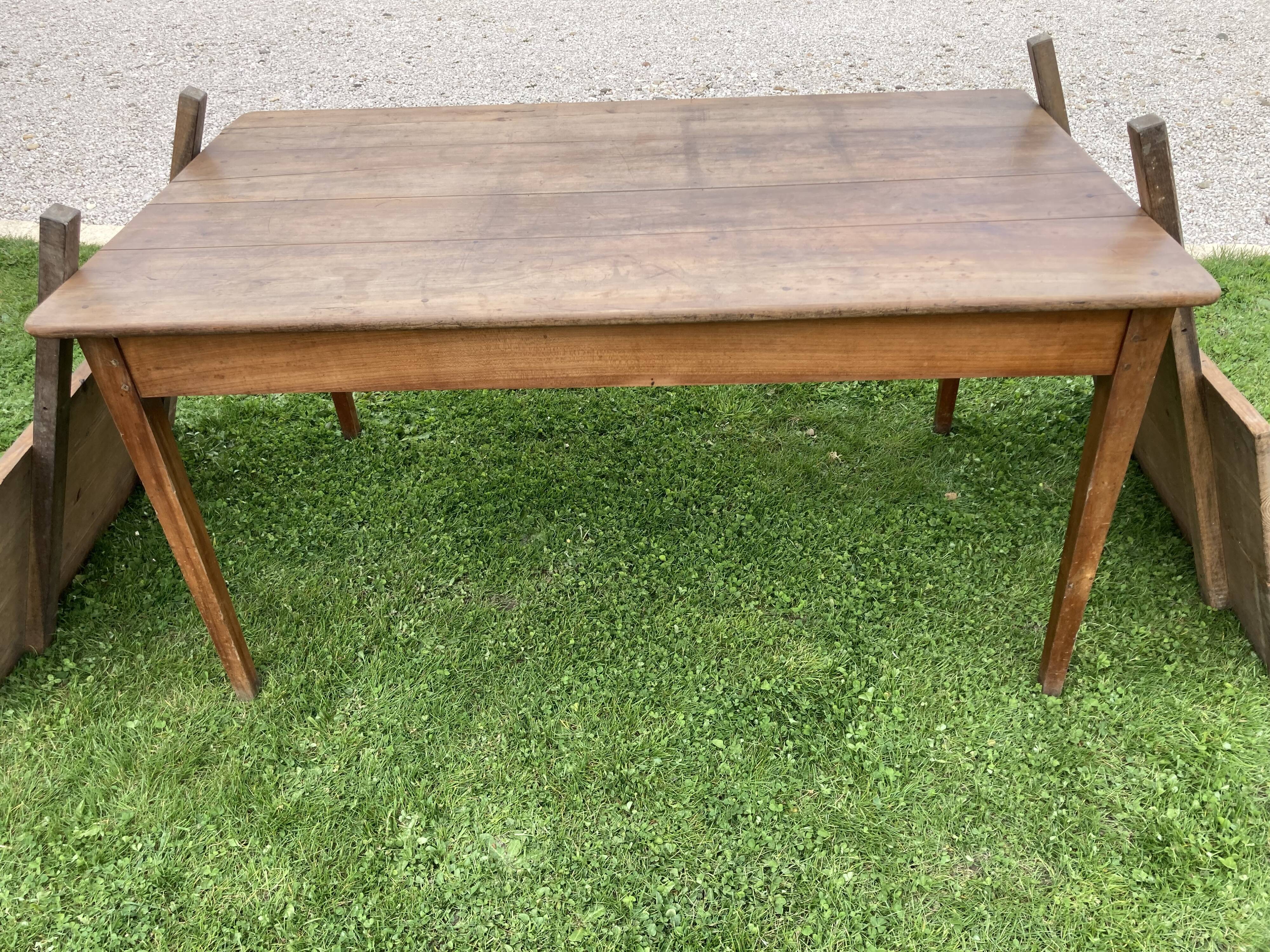 Cherry farm table