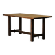 Solid oak farmhouse table, 1970 – Handcrafted