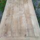 Cherry farm table, turned legs, 2 extensions