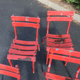 Iron bistro chairs