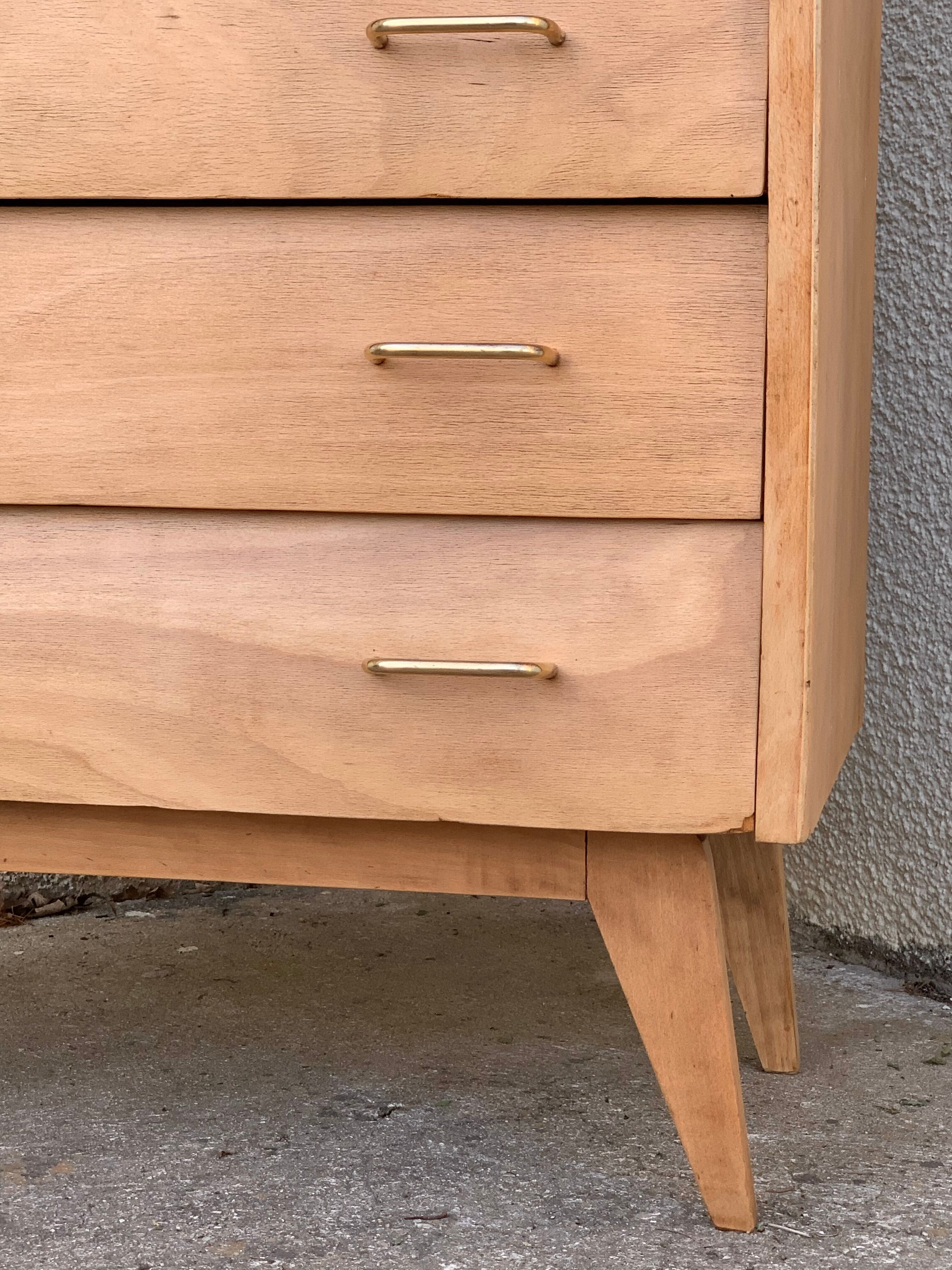 Secretary dresser vintage compass feet 1950