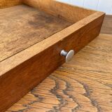 Desk with 1 drawer, oak top, 105x56cm