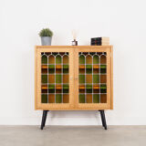 Oak showcase, Danish design, 1960s, production: Denmark