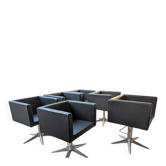 Fauteuils design pivotants x6