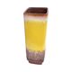 Strehla Vase 1224/24 – Germany, 1970s, fat lava, yellow glaze