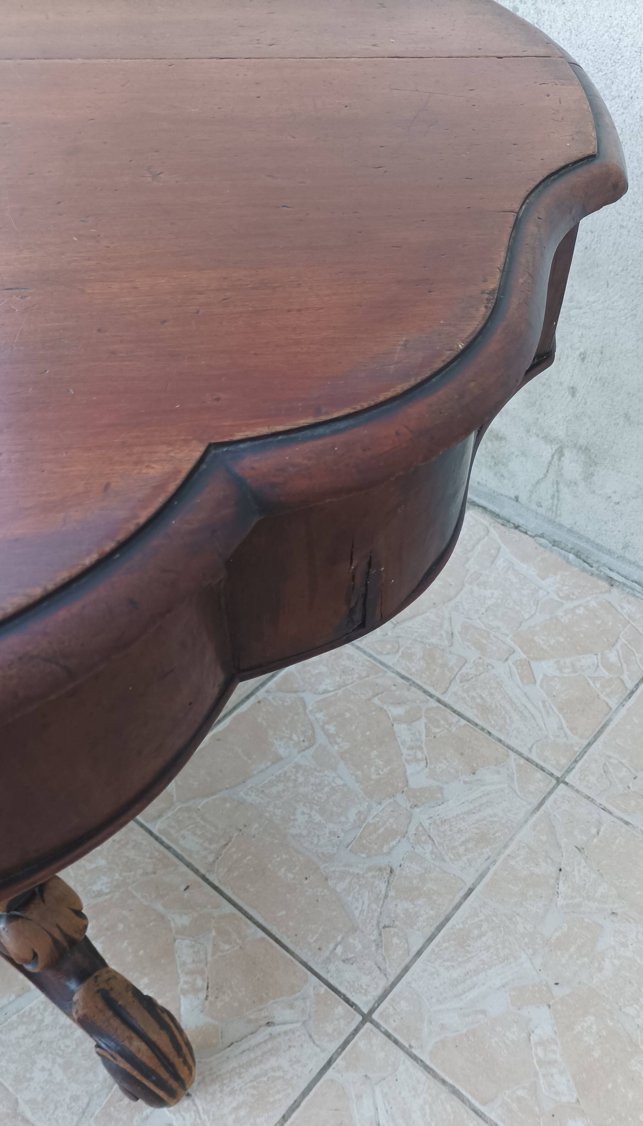 19th century English mahogany table