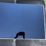 Vintage marble and smoked glass coffee table.