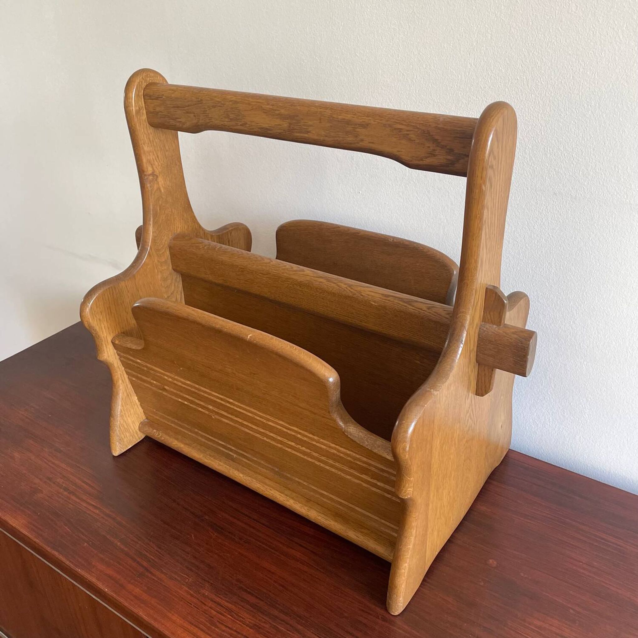Vintage Wooden Newspaper Stand
