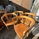 4 chaises Bauhaus, Art déco viennoises en hêtre