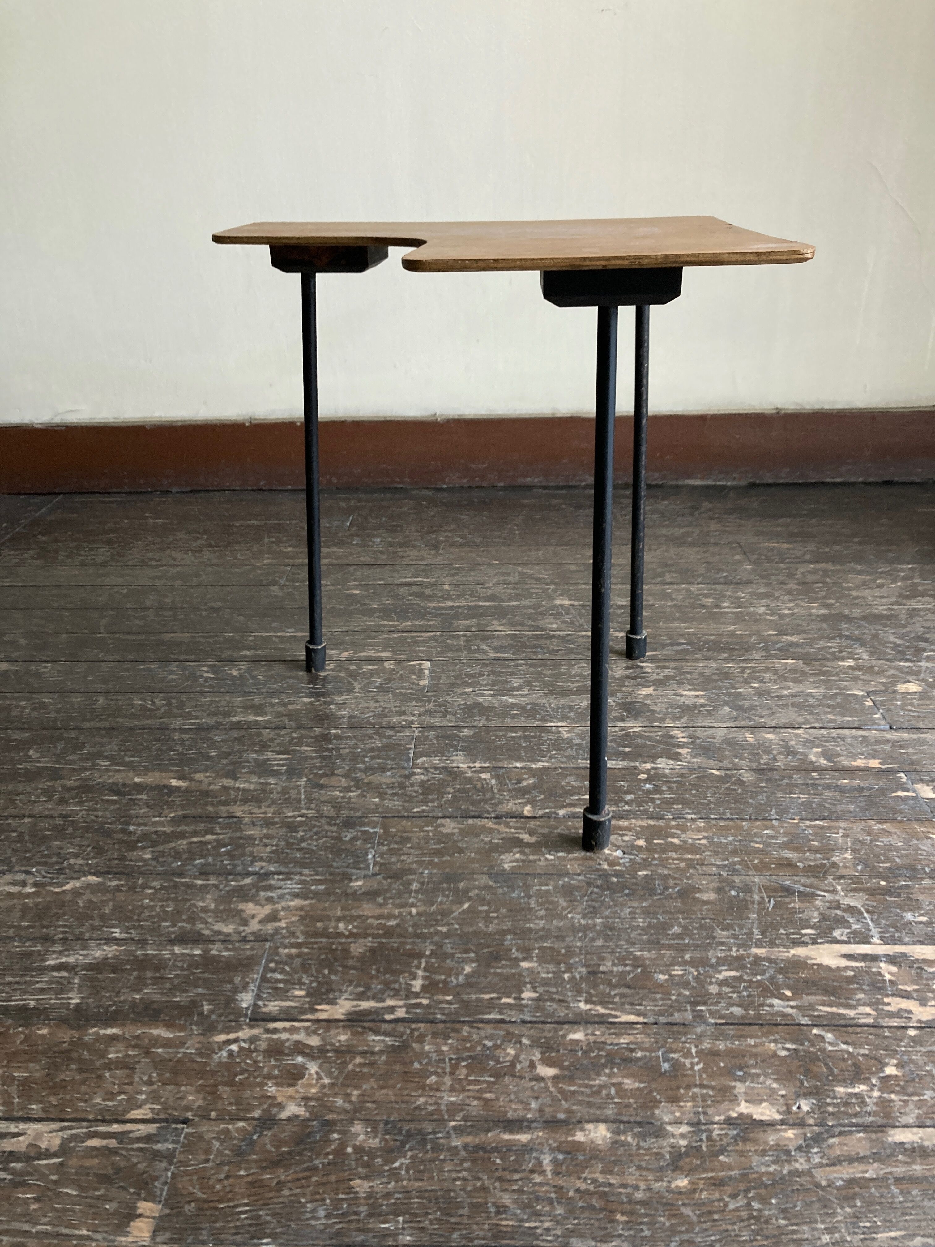 Bedside chair sofa end plywood folk art 1960