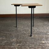 Bedside chair sofa end plywood folk art 1960