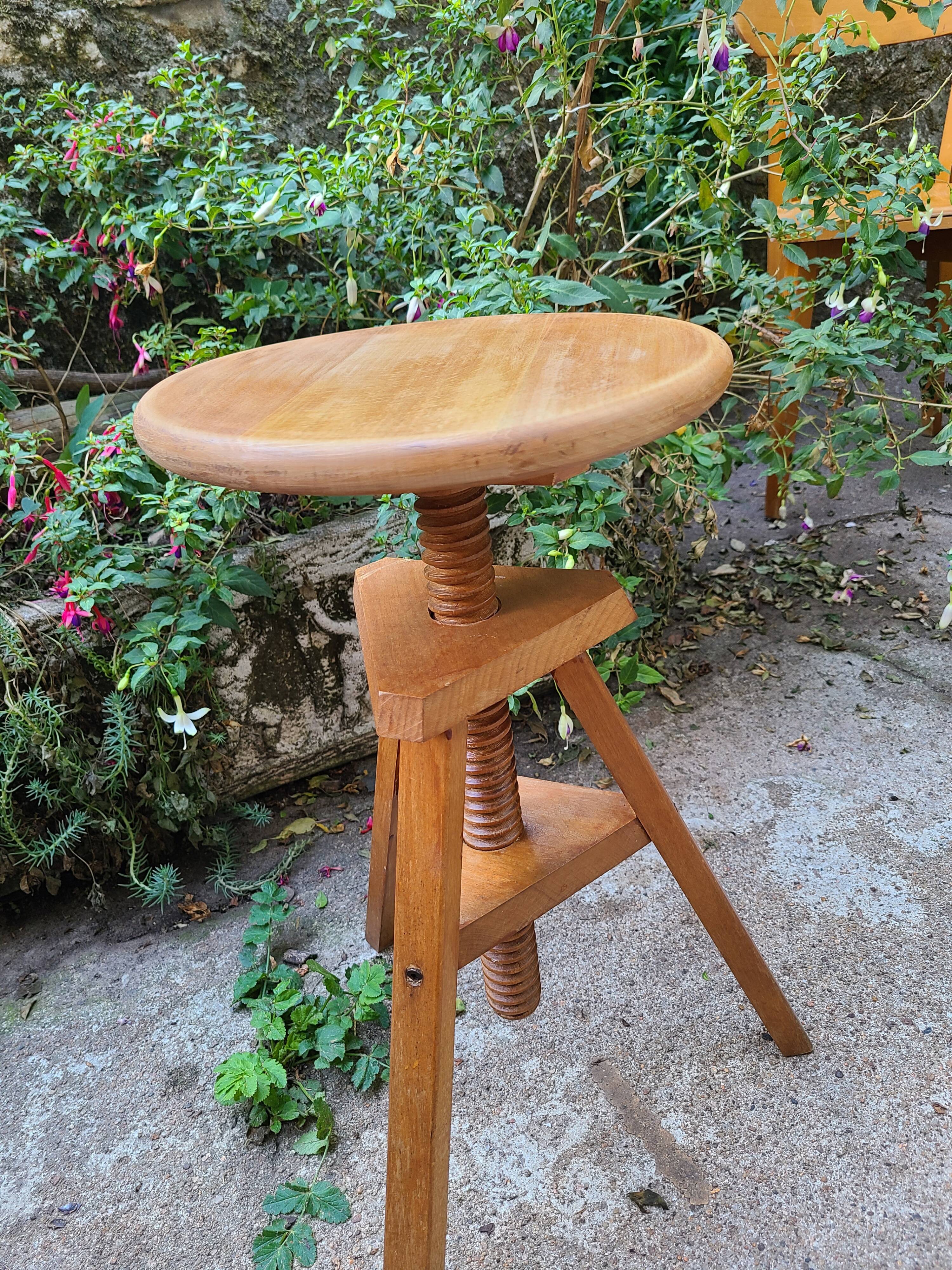 Vintage flat stool