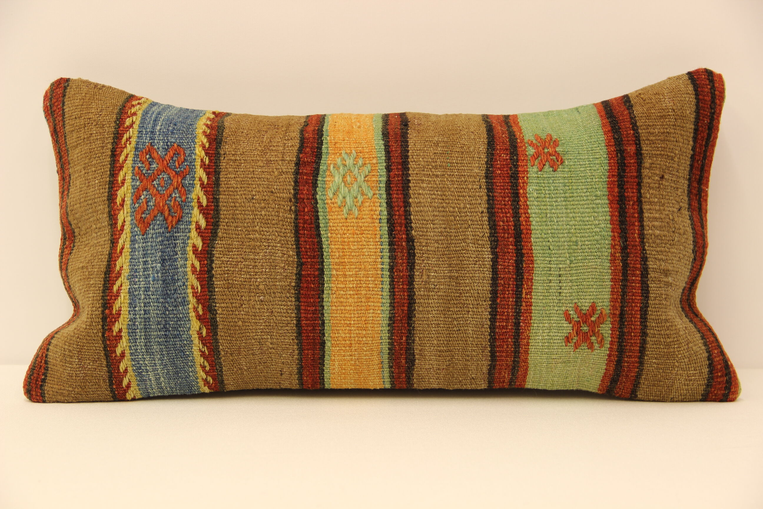 Turkish kilim pillow,25x50 cm