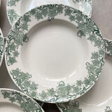 Set of 10 "Prunelle" plates Boch La Louvière