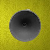 Space Age floor ashtray - chrome steel and cast iron with a rotating system, 1970s Mettawa style.