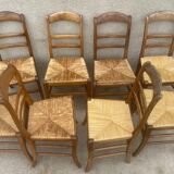 Suite of 8 mulched chairs