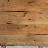 Large 19th-century wooden and gilt-studded mirror decorated with a cornucopia motif.