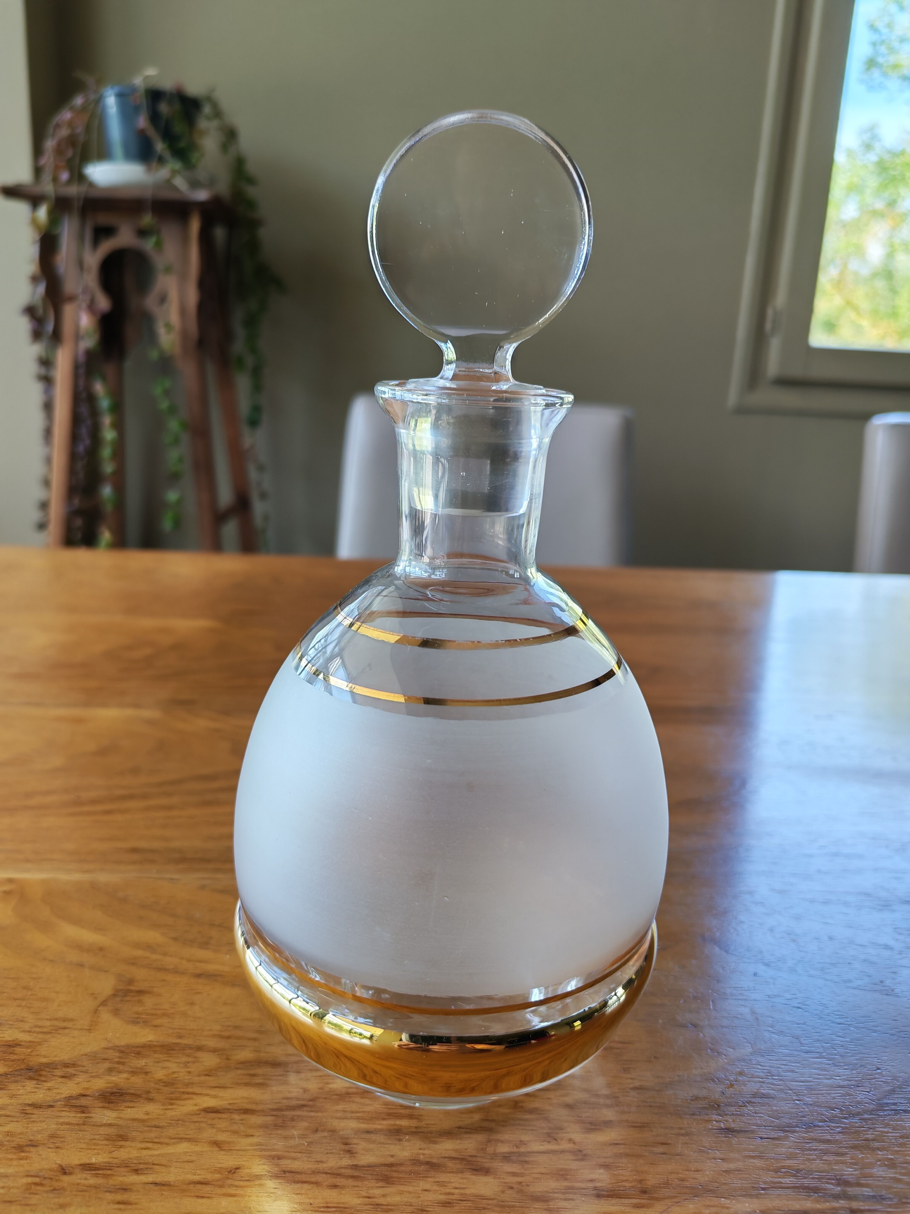 Art Deco glass carafe